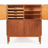 Mid-Century Scandinavian Teak Wood Storage Cabinet in the Style of Afdal