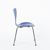 Blue Danish Modern Dining Chair Series 7 by Arne Jacobsen for Fritz Hansen