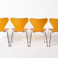 Danish Modern Dining Chairs Series 7 by Arne Jacobsen for Fritz Hansen