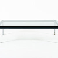 Bauhaus LC10-P Low Glass Coffee Table by Le Corbusier for Cassina