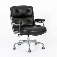 Eames Herman Miller Time Life Black Leather Office Chair
