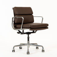 Dark Brown Leather Office Chair by Eames for Herman Miller