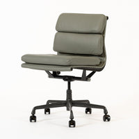 Herman Miller Eames Gray Leather Desk Chair Soft Pad 2000s