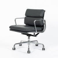 Eames for Herman Miller Gray Leather Office Chair 2000s