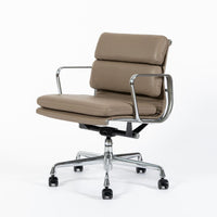 Eames for Herman Miller Taupe Tan Leather Office Chair 2000s