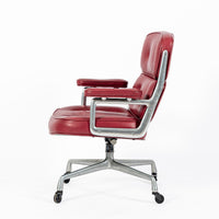 Vintage Eames for Herman Miller Time Life Red Leather Lobby Office Chair 1960s