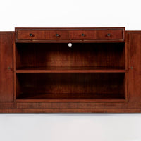 Antique Italian Art Deco Wood Sideboard Credenza or Bar Cabinet 1940s