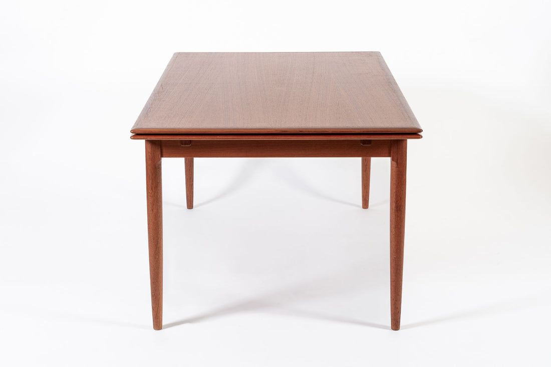 Mid Century Danish Teak Extension Dining Table by Kai Kristiansen (attr.)