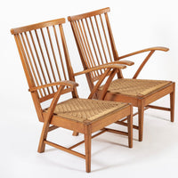 Vintage Mid Century Dutch Wooden Lounge Chairs by Vero Stoel