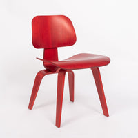 Mid Century DCW Red Plywood Chair by by Eames for Herman Miller
