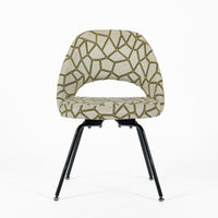 Eero Saarinen Executive Side Chair for Knoll Mid Century Modern Black Metal