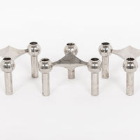 Mid Century Silver Candleholders by BMF Nagel Quist