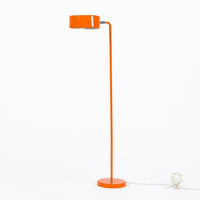 Vintage Mid-Century Modern Orange Floor Lamp by Ateljé Lyktan, Sweden, 1970s