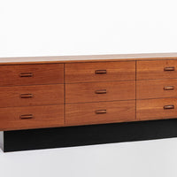 Vintage Mid Century Lowboy Teak Wood Dresser 1960s