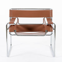 Mid Century Wassily Brown Lounge Chair by Marcel Breuer for Gavina