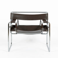 Mid Century Brown Wassily Chair by Marcel Breuer for Stendig 1960s, 2 Available