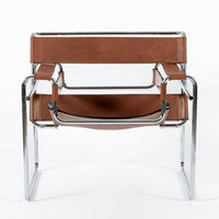 Mid Century Brown Wassily Lounge Chair by Marcel Breuer