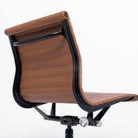 Mid Century Brown Leather Office Chair by Eames for Herman Miller