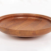 Danish Modern Large Teak Wood Bowl by Henning Koppel for Georg Jensen, 1960s