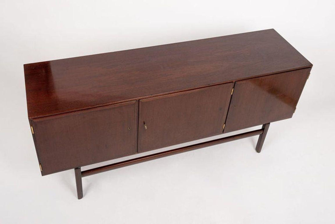 Mid Century Wood Sideboard Cabinet or Credenza by Ole Wanscher