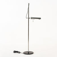 Vintage Mid Century Italian Silver Chrome Floor Lamp by Arteluce (attr)