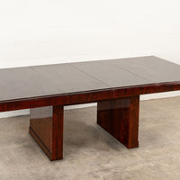 Antique Art Deco Wood Extendable Dining Table, Matching Credenza Available