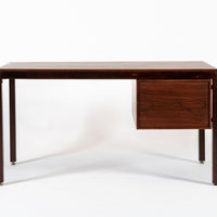 Mid Century Danish Wood Writing Desk with File Drawer