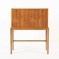 Exceptional Mid Century Danish Drop-Front Secretary Desk & Wall Shelf by Ditzel
