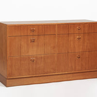 Danish Mid-Century Modern Teak 6-Drawer Dresser or Chest, 1960s