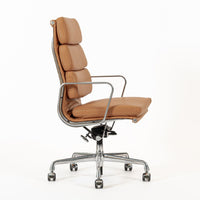 Eames for Herman Miller Aluminum Group Soft Pad Brown Office Chair