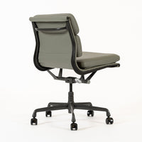 Herman Miller Eames Gray Leather Desk Chair Soft Pad 2000s