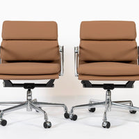 Eames for Herman Miller Aluminum Group Office Chairs in Schumacher VEGAN Leather