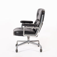 Eames for Herman Miller Time Life Black Leather Office Chair 1981