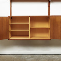 Large Mid Century Danish HG Teak Wood Modular Wall Unit Shelving & Bookcase