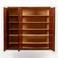 Exceptional Mid Century Danish Modern Floating Rosewood Wall Cabinet 1950s