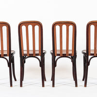 Antique Bentwood Bistro Cafe Chairs by Josef Hoffman for Thonet