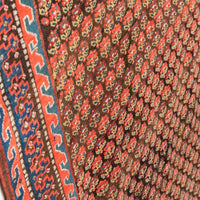 Antique Handmade Kurdish Red and Pink Floor Rug Runner 6x11