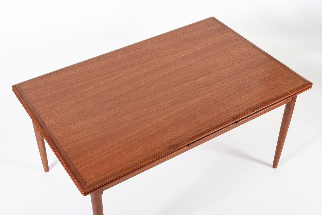 Mid Century Danish Teak Extension Dining Table by Kai Kristiansen (attr.)
