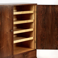 Large Mid Century Danish Modern Rosewood Cabinet 1960s