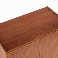 Mid Century Danish Modern Teak Wood Storage or Bar Cabinet