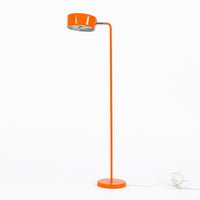 Vintage Mid-Century Modern Orange Floor Lamp by Ateljé Lyktan, Sweden, 1970s