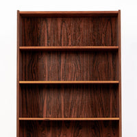 Mid Century Rosewood Bookcase, Scandinavian Tall Display Shelf, 3 Avail