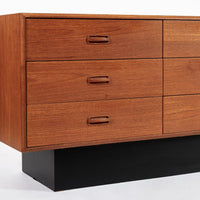 Vintage Mid Century Lowboy Teak Wood Dresser 1960s