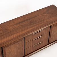 Mid Century Walnut Wood Credenza or Sideboard Cabinet