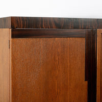 Antique German Art Deco Armoire Wardrobe Cabinet 1930s