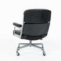 Eames Time Life Executive Lobby Chair Herman Miller Black Leather Office Chair