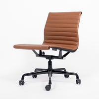 Mid Century Brown Leather Office Chair by Eames for Herman Miller