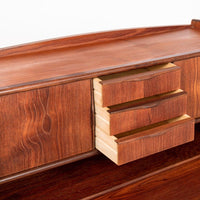 Mid Century Finnish Teak Secretary Desk by Venesta