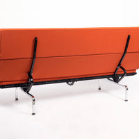Mid Century Orange Sofa Compact by Eames for Herman Miller