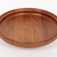 Danish Modern Large Teak Wood Bowl by Henning Koppel for Georg Jensen, 1960s